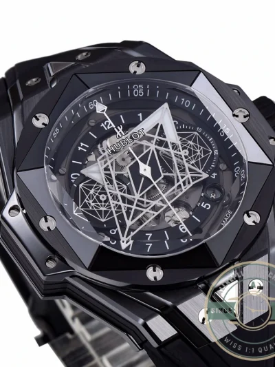 Replica Hublot Big Bang Sang Bleu II Black 45mm 418.CX.1107.RX.MXM22 - Top-Tier Swiss Replica Watch