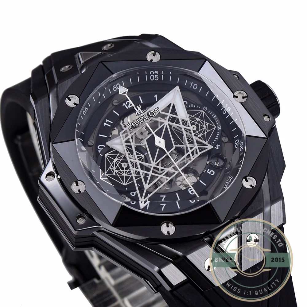 Replica Hublot Big Bang Sang Bleu II Black 45mm 418.CX.1107.RX.MXM22 - Top-Tier Swiss Replica Watch