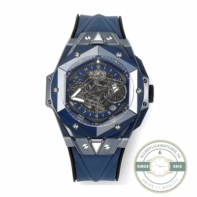 Replica Hublot Big Bang Sang Bleu II Blue 45mm 418.EX.5107.RX.MXM21 - Factory Super Clone Watch