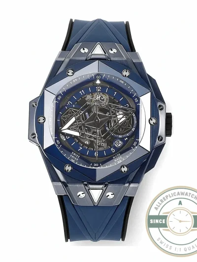 Replica Hublot Big Bang Sang Bleu II Blue 45mm 418.EX.5107.RX.MXM21 - Factory Super Clone Watch