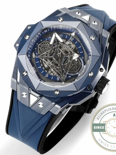 Replica Hublot Big Bang Sang Bleu II Blue 45mm 418.EX.5107.RX.MXM21 - Affordable Luxury Replica Timepiece