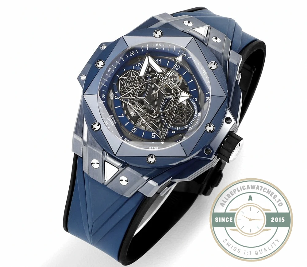 Replica Hublot Big Bang Sang Bleu II Blue 45mm 418.EX.5107.RX.MXM21 - Affordable Luxury Replica Timepiece