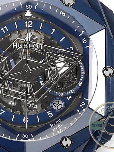 Replica Hublot Big Bang Sang Bleu II Blue 45mm 418.EX.5107.RX.MXM21 - High-Grade Replica Watch