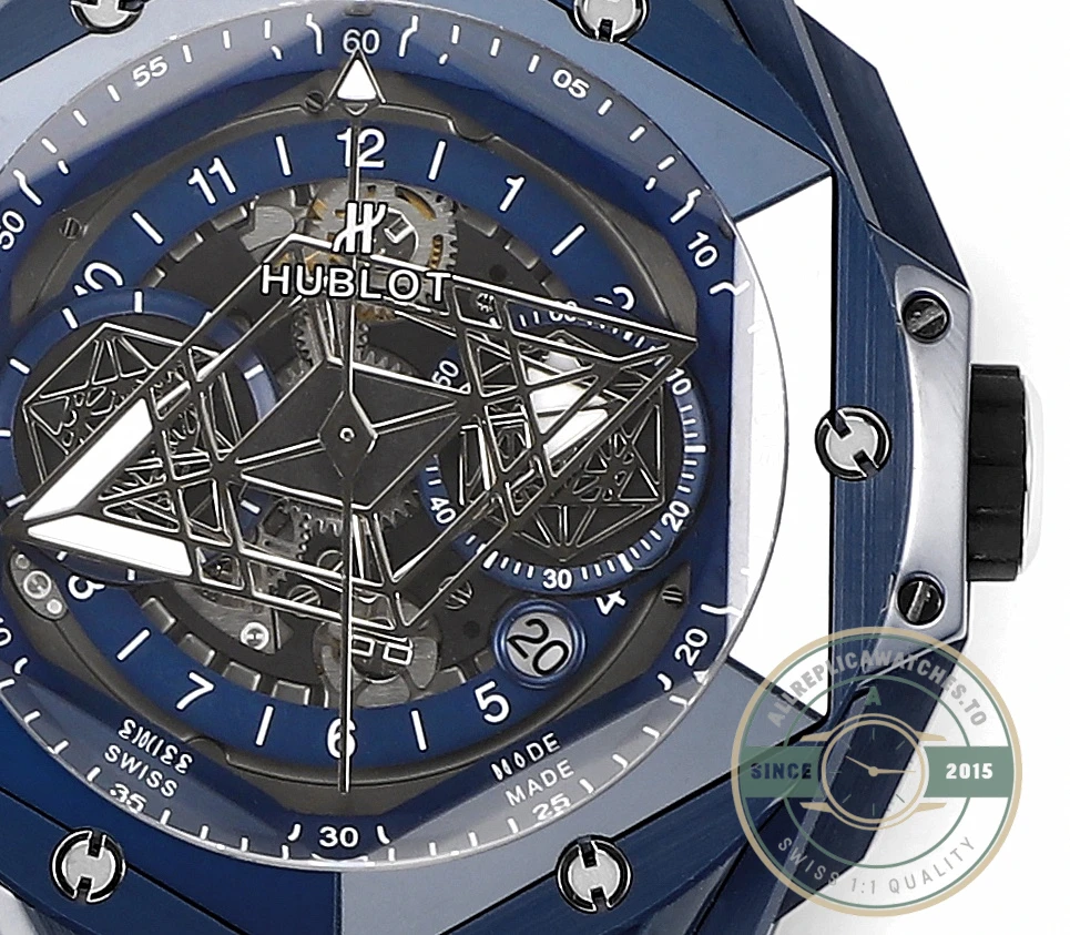 Replica Hublot Big Bang Sang Bleu II Blue 45mm 418.EX.5107.RX.MXM21 - High-Grade Replica Watch