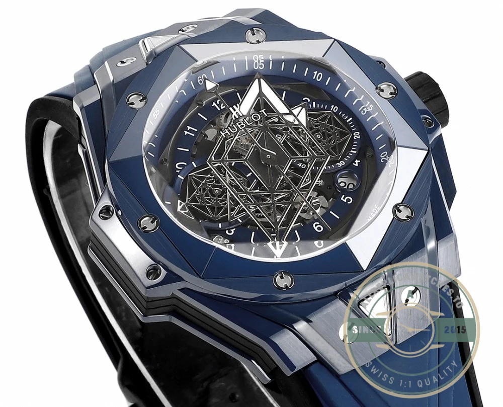 Replica Hublot Big Bang Sang Bleu II Blue 45mm 418.EX.5107.RX.MXM21 - Premium Super Clone Watch