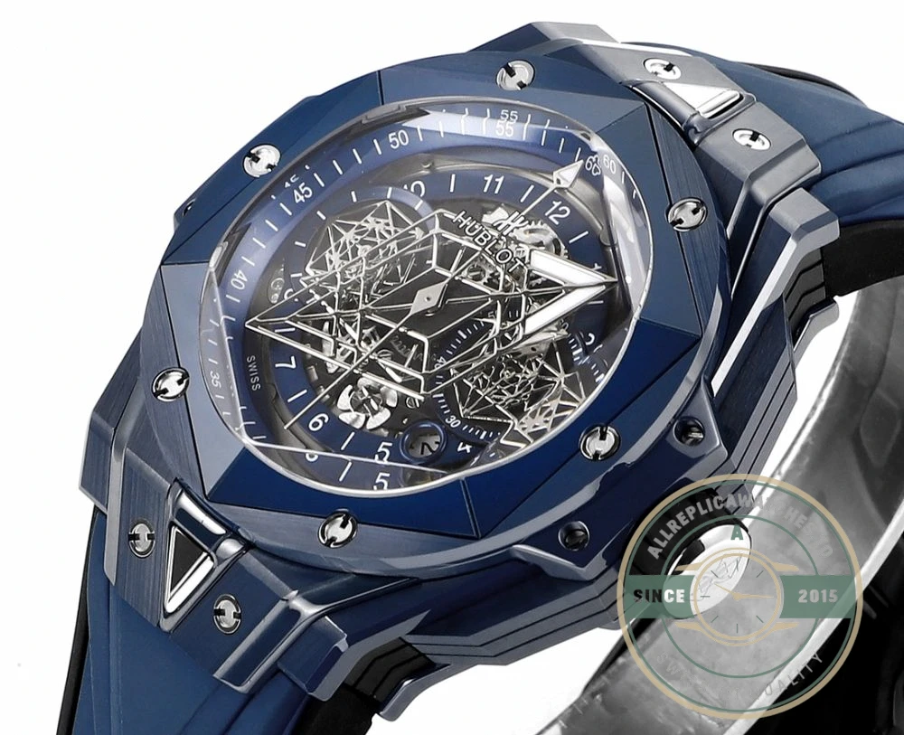 Replica Hublot Big Bang Sang Bleu II Blue 45mm 418.EX.5107.RX.MXM21 - Swiss Movement Replica Watch