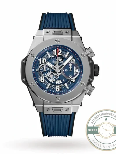 Replica Hublot Big Bang Series 421.NL.5170.RX 44mm Blue Rubber - Factory Super Clone Watch