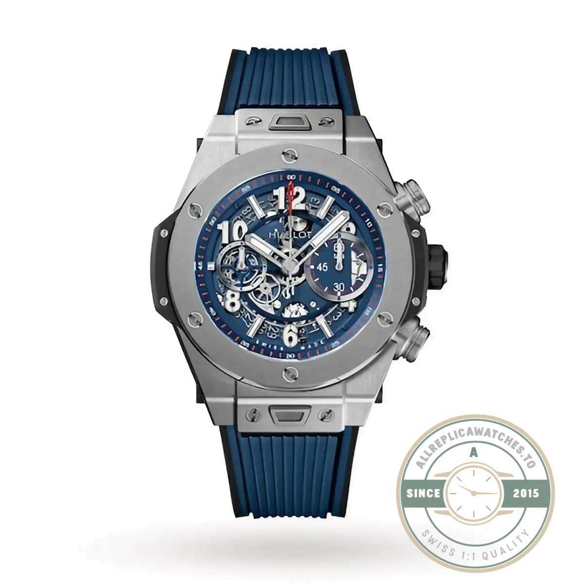 Replica Hublot Big Bang Series 421.NL.5170.RX 44mm Blue Rubber - Factory Super Clone Watch