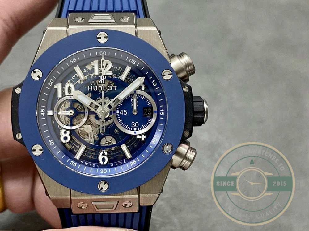 Replica Hublot Big Bang Series 421.NL.5170.RX 44mm Blue Rubber - Swiss Movement Replica Watch