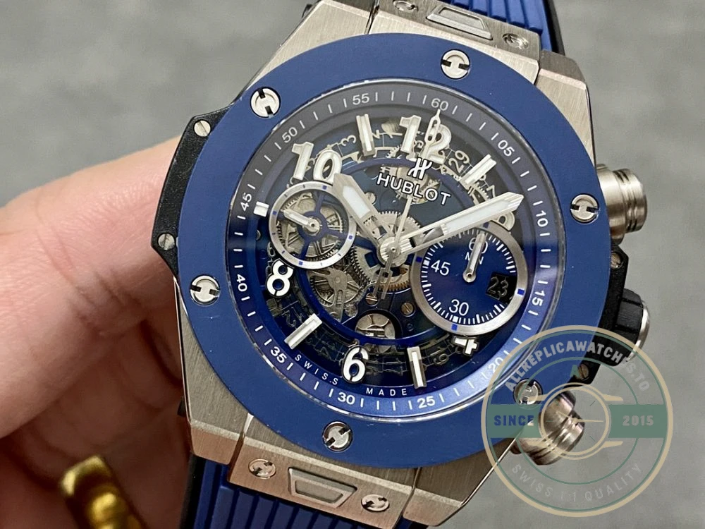 Replica Hublot Big Bang Series 421.NL.5170.RX 44mm Blue Rubber - Budget Luxury Replica Watch