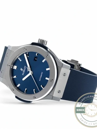Replica Hublot Classic Fusion Blue Rubber 542.NX.7170.RX - Premium Super Clone Watch