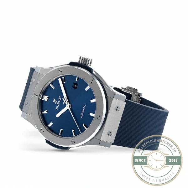 Replica Hublot Classic Fusion Blue Rubber 542.NX.7170.RX - Premium Super Clone Watch