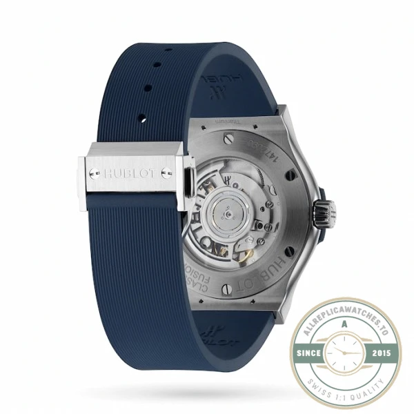 Replica Hublot Classic Fusion Blue Rubber 542.NX.7170.RX - Premium Super Clone Watch