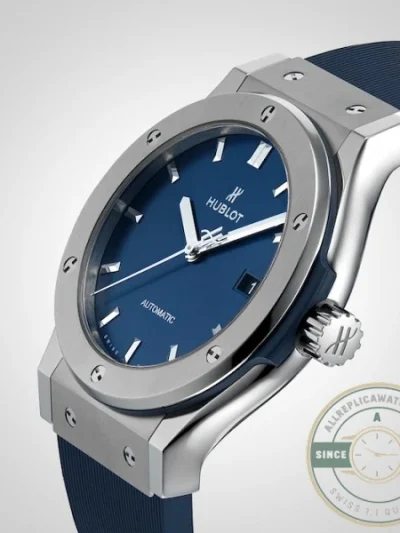 Replica Hublot Classic Fusion Blue Rubber 542.NX.7170.RX - Factory Super Clone Watch