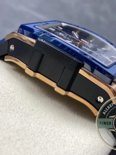 Replica Hublot Spirit of Big Bang Gold Case, Blue Dial 642.OL.7180.RX - Premium Super Clone Watch