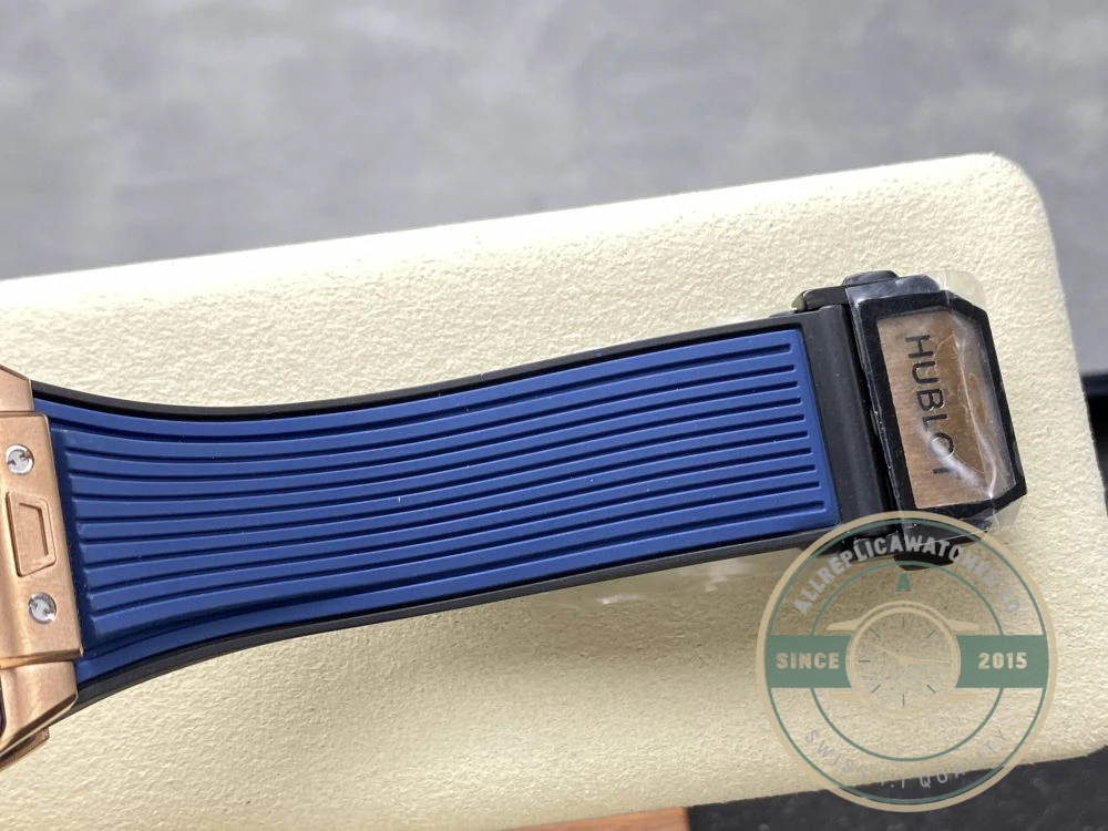 Replica Hublot Spirit of Big Bang Gold Case, Blue Dial 642.OL.7180.RX - Premium Super Clone Watch