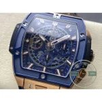 Replica Hublot Spirit of Big Bang Gold Case, Blue Dial 642.OL.7180.RX - Top-Tier Swiss Replica Watch