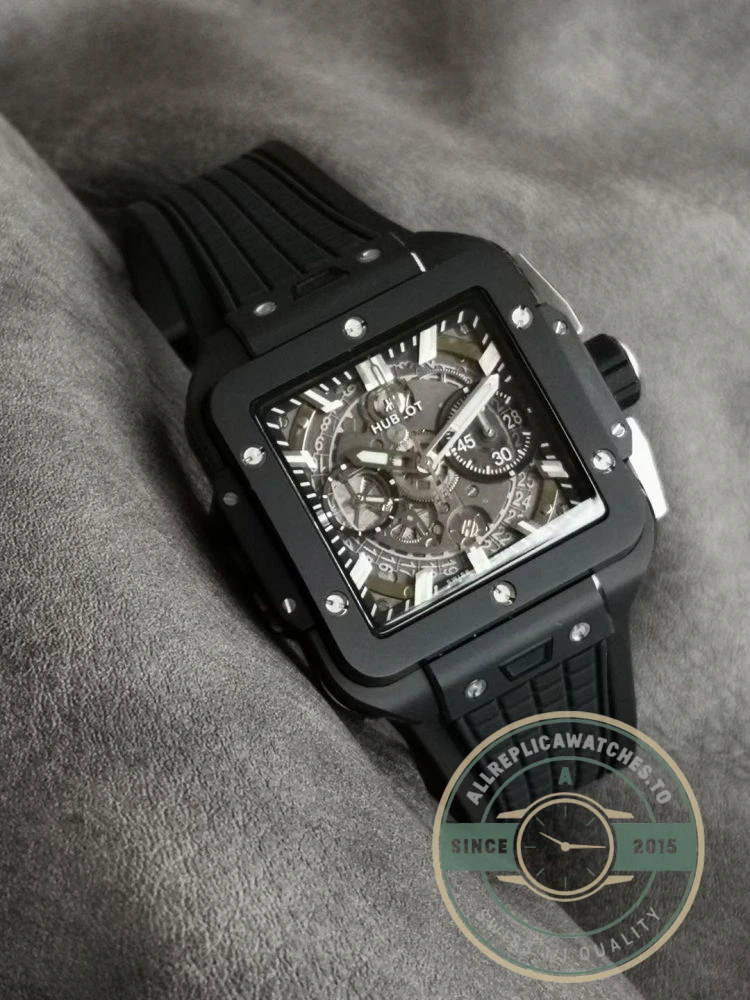 Replica Hublot Square Bang Unico 821.HX.0170.RX 42mm Black - Budget Luxury Replica Watch
