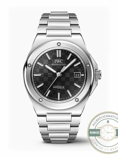 Replica IWC Ingenieur 40mm MY9015 Black Dial - Budget Luxury Replica Watch