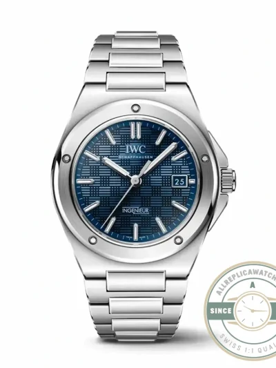 Replica IWC Ingenieur 40mm MY9015 Blue Dial - Swiss Movement Replica Watch