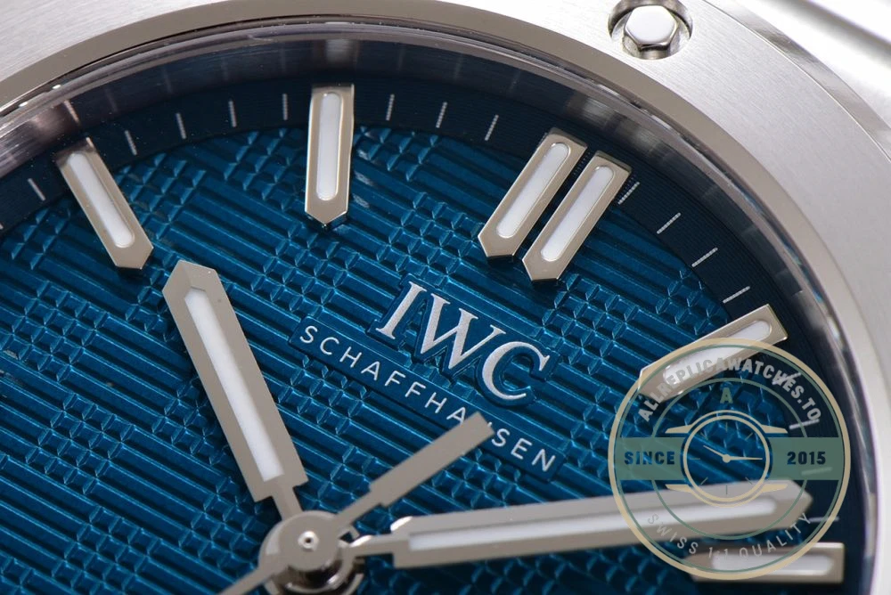 Replica IWC Ingenieur 40mm MY9015 Blue Dial - Top-Tier Swiss Replica Watch