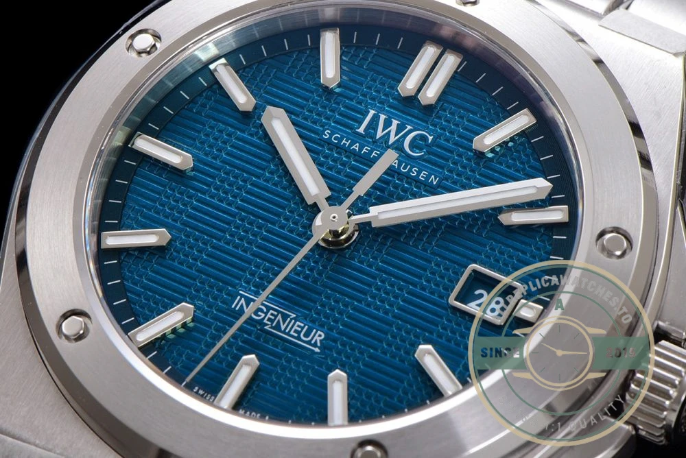 Replica IWC Ingenieur 40mm MY9015 Blue Dial - Factory Super Clone Watch