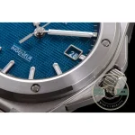 Case band of the blue Ingenieur clone measuring 10.8mm from caseback to crystal