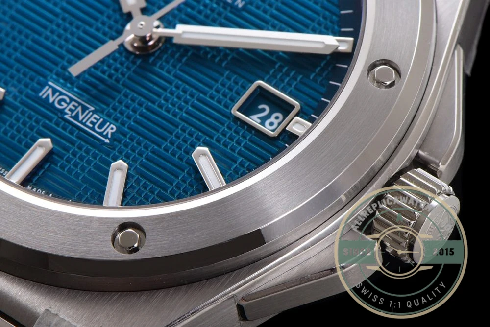 Replica IWC Ingenieur 40mm MY9015 Blue Dial - Affordable Luxury Replica Timepiece