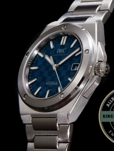 Replica IWC Ingenieur 40mm MY9015 Blue Dial - Top-Tier Swiss Replica Watch