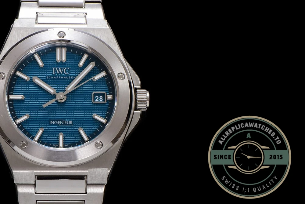 Replica IWC Ingenieur 40mm MY9015 Blue Dial - 1:1 Swiss Replica Watch
