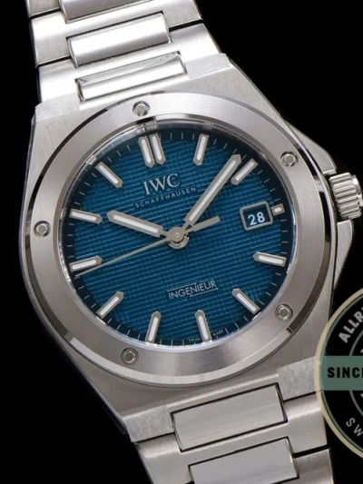 Replica IWC Ingenieur 40mm MY9015 Blue Dial - Swiss-Made Clone Watch
