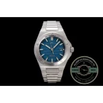 Dauphine hands in polished steel crossing the midnight blue Ingenieur dial