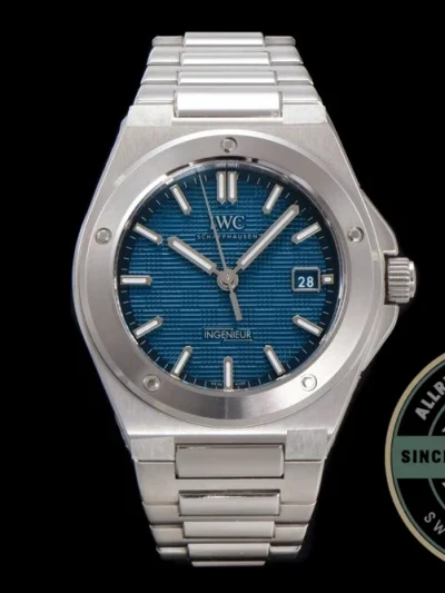 Replica IWC Ingenieur 40mm MY9015 Blue Dial - Swiss Movement Replica Watch