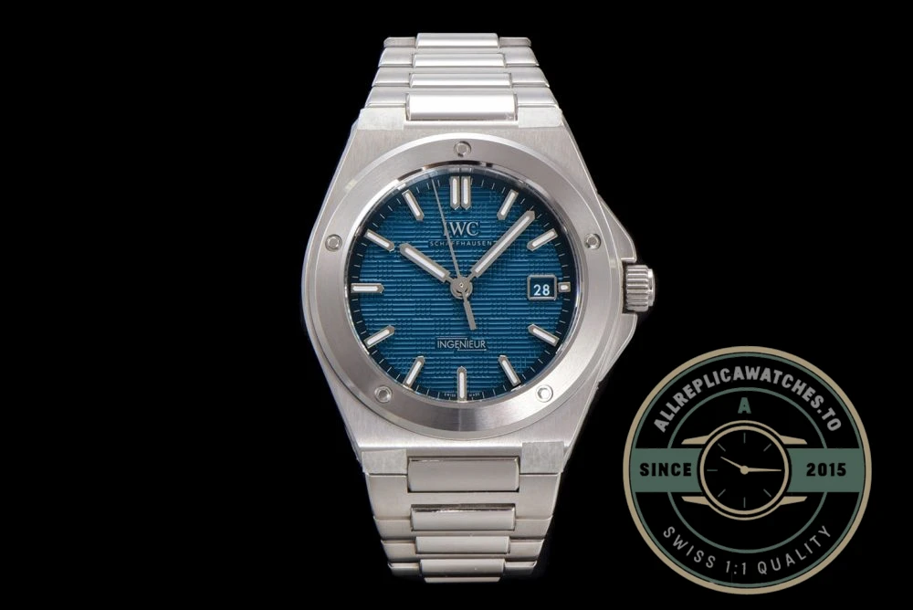 Replica IWC Ingenieur 40mm MY9015 Blue Dial - Swiss Movement Replica Watch