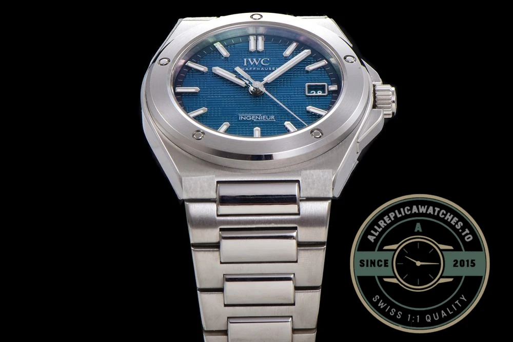 Replica IWC Ingenieur 40mm MY9015 Blue Dial - Factory Super Clone Watch