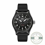 Replica IWC Mark XX IW328209 in grade 5 titanium with a sunray-brushed slate grey dial