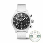 Lake Tahoe Top Gun IW389105 replica, 44.5mm fired in white IWC ceramic