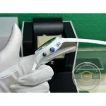 Titanium used for the internal components behind the ceramic case ring