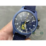 Weight well under a steel chronograph of the same size, noticeable by evening