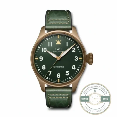 Replica IWC Pilot’s Watch 43mm IW3297-02 Green Dial - Affordable Luxury Replica Timepiece