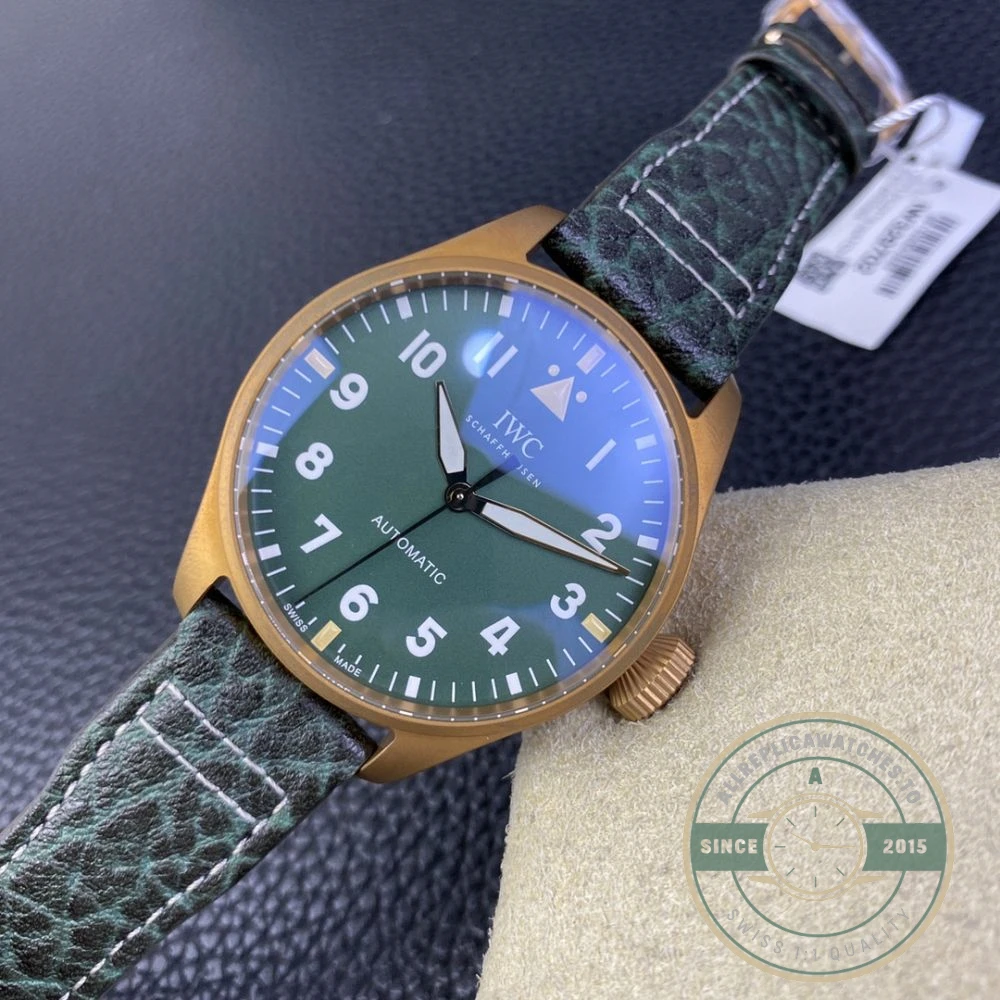 Replica IWC Pilot’s Watch 43mm IW3297-02 Green Dial - Best Quality Replica Watch
