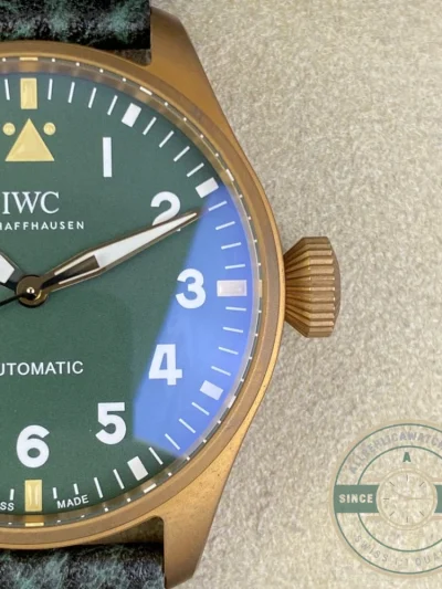 Replica IWC Pilot’s Watch 43mm IW3297-02 Green Dial - Top-Tier Swiss Replica Watch