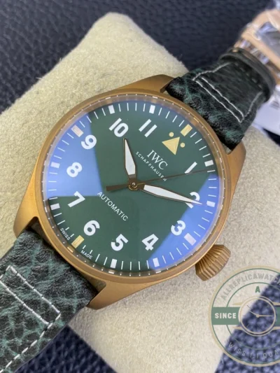Replica IWC Pilot’s Watch 43mm IW3297-02 Green Dial - High-Grade Replica Watch