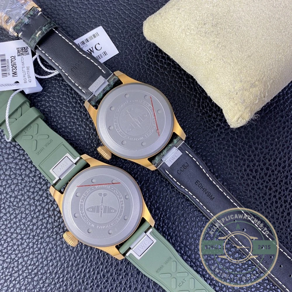 Replica IWC Pilot’s Watch 43mm IW3297-02 Green Dial - Budget Luxury Replica Watch