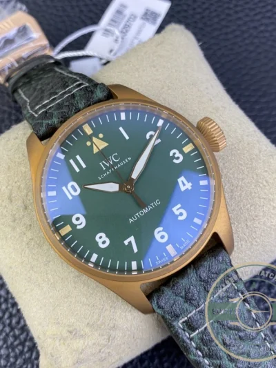 Replica IWC Pilot’s Watch 43mm IW3297-02 Green Dial - Best Quality Replica Watch