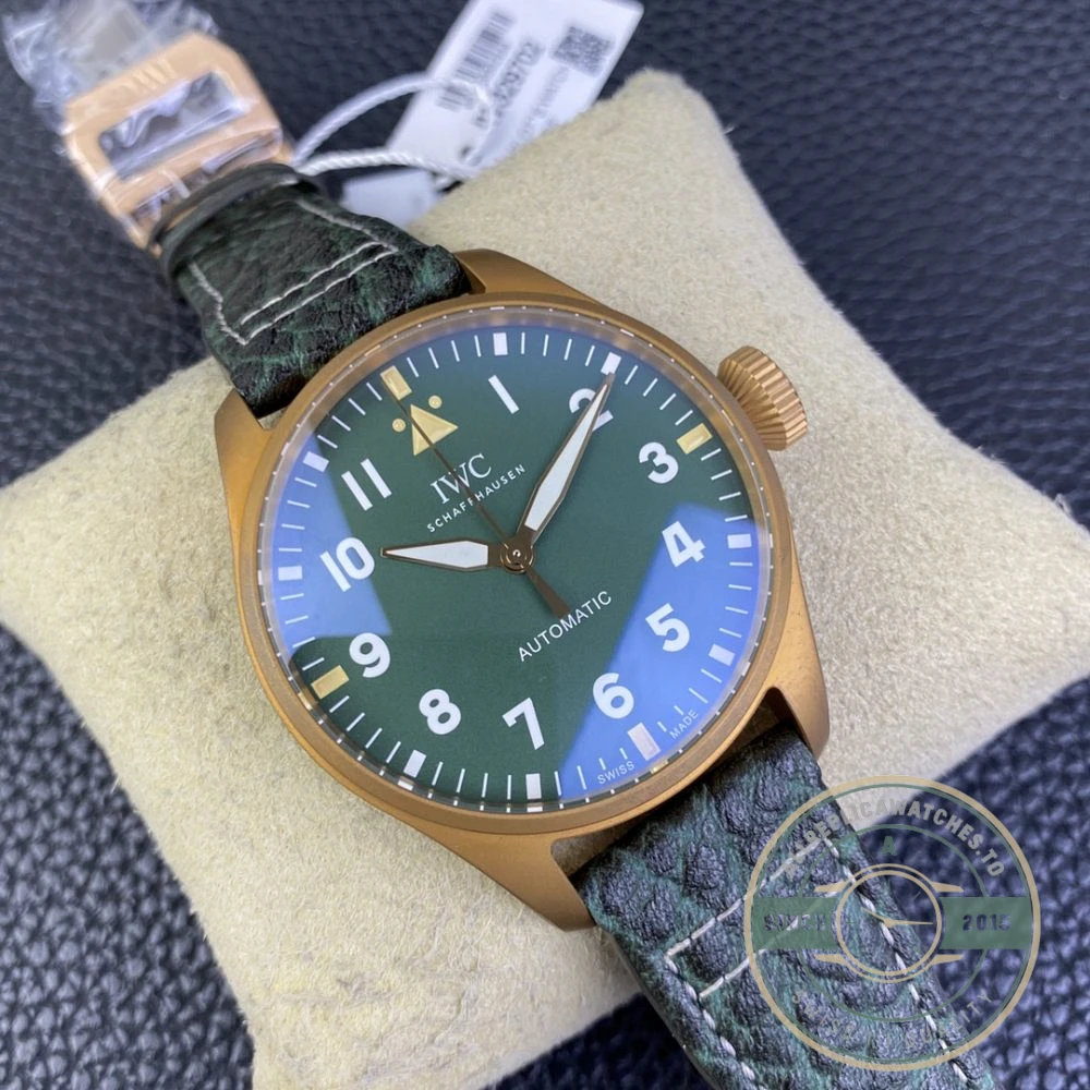 Replica IWC Pilot’s Watch 43mm IW3297-02 Green Dial - Best Quality Replica Watch