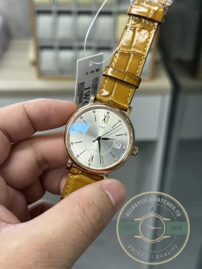 Replica IWC Portofino Automatic 37 IW458606 Blue Dial 37mm - Swiss Movement Replica Watch