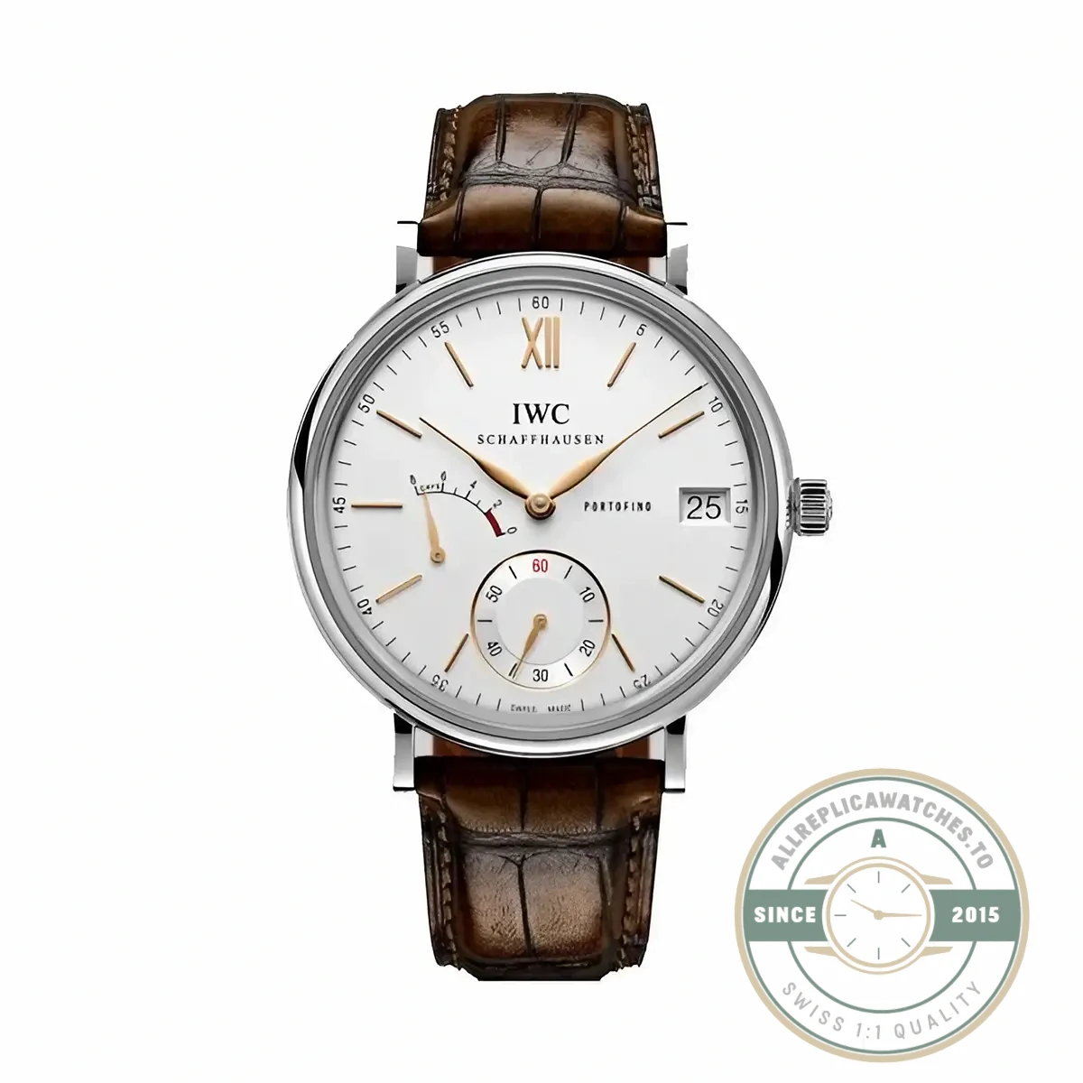 Replica IWC Portofino Hand-Wound Eight Days IW510103 Rose Gold 45mm - Swiss Movement Replica Watch