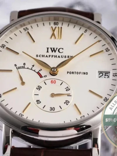 Replica IWC Portofino Hand-Wound Eight Days IW510103 Rose Gold 45mm - High-Grade Replica Watch
