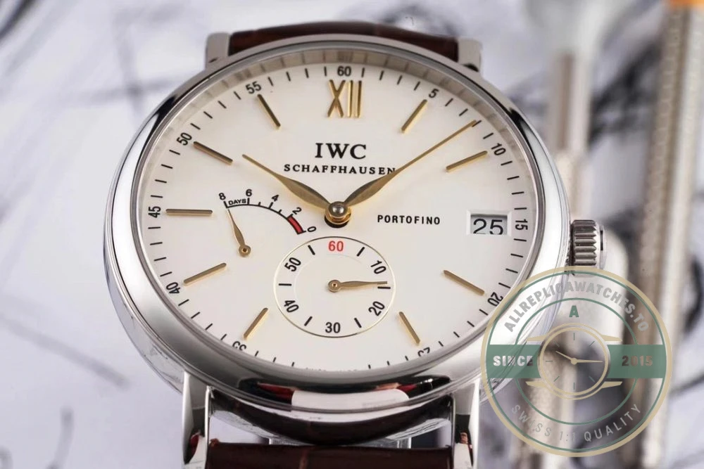 Replica IWC Portofino Hand-Wound Eight Days IW510103 Rose Gold 45mm - High-Grade Replica Watch